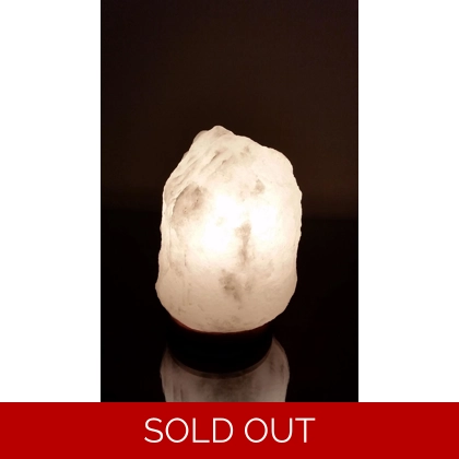 White Natural Himalayan Salt Lamp 2-3 Kgs